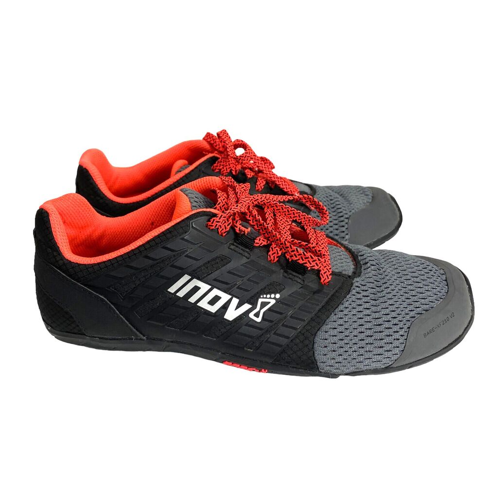 Inov Bare XF Womens Shoes- 210 V2 Size US 9.5 EU 40.5 Black/Neon Red